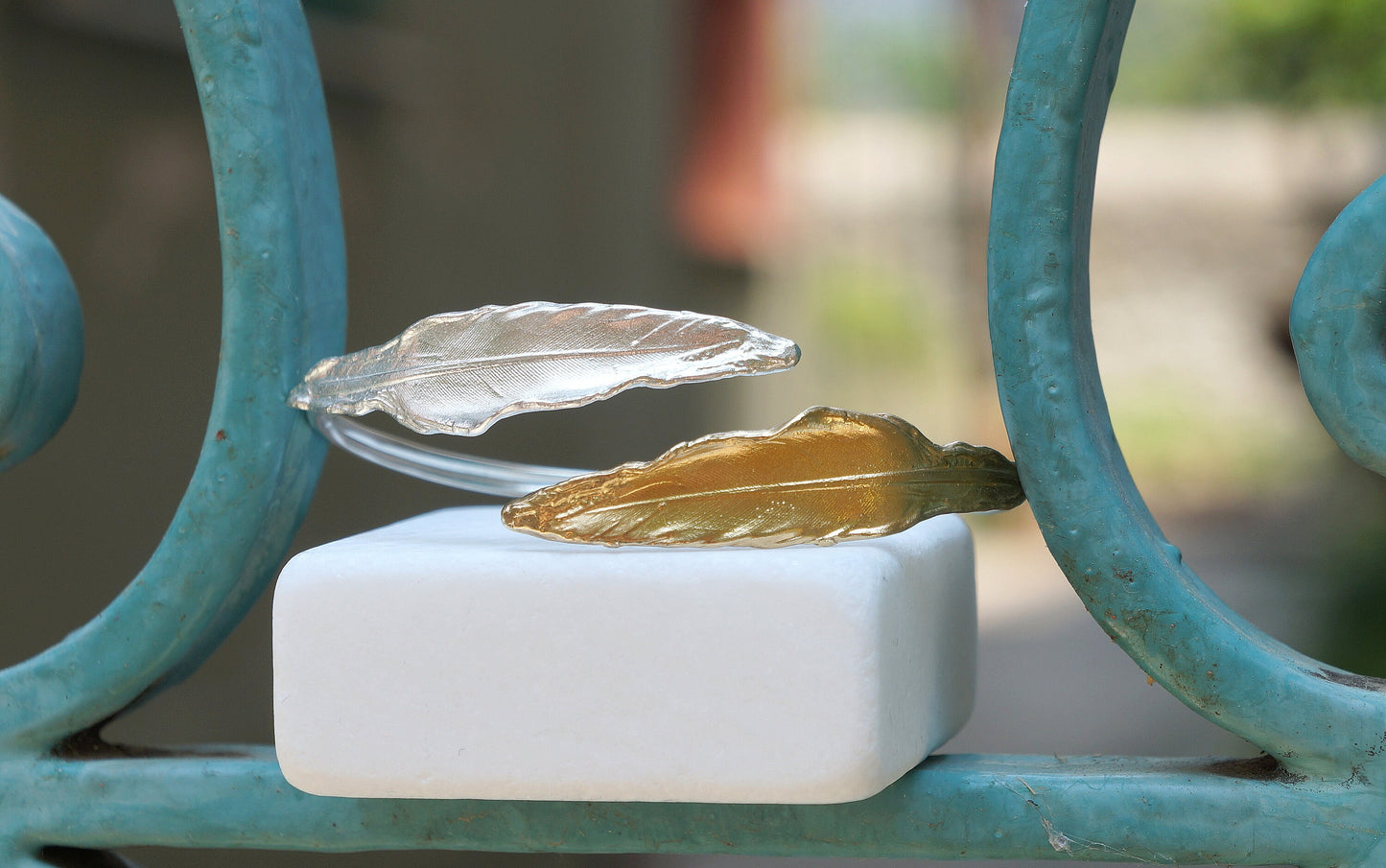 Arm cuff Dove Feather Bracelet for Women, Sterling silver Feather Bangle -Nature Jewelry.Dove is a symbol of spiritual evolution...