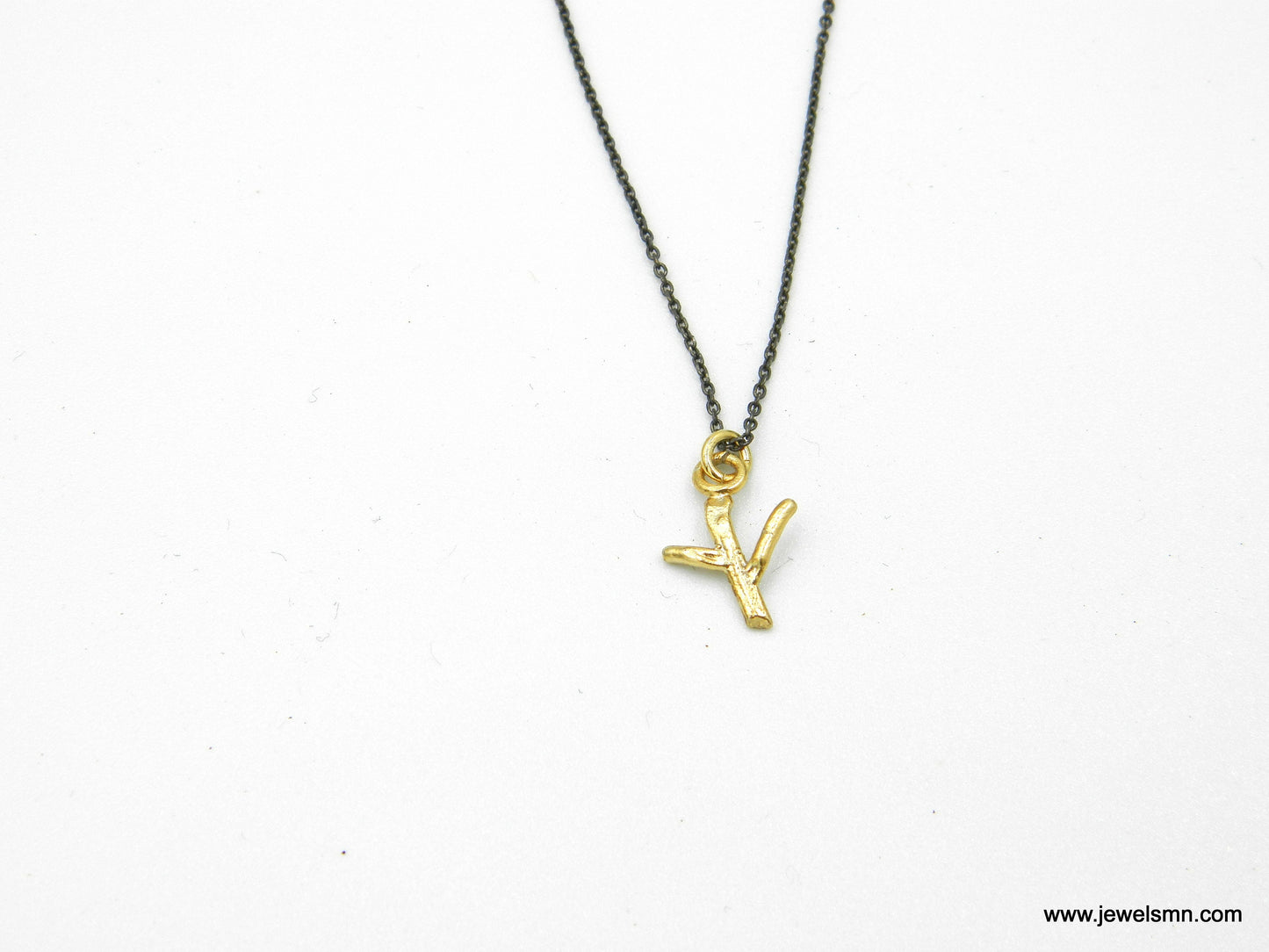 Jasmine plant Cross Necklace Catholic Christian jewelry . Tiny Jasmine twig 14k Gold on Sterling silver.