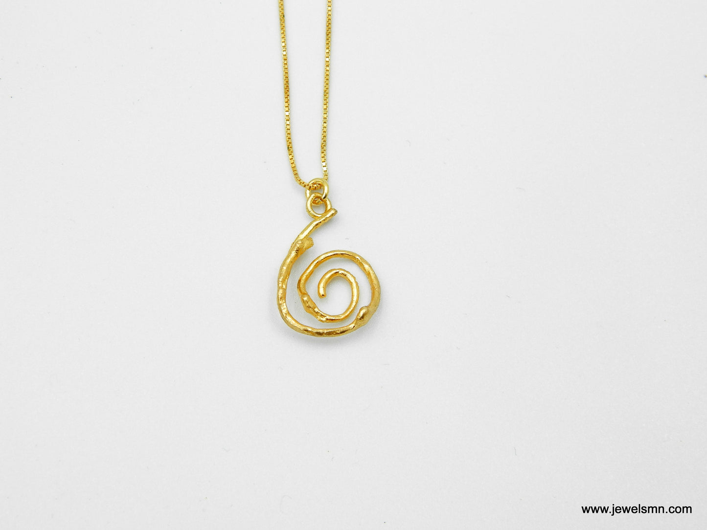 Jasmine plant Gold Spiral Necklace Botanical. Real Jasmine twig jewelry,Symbolic gift,Minimalist jewelry