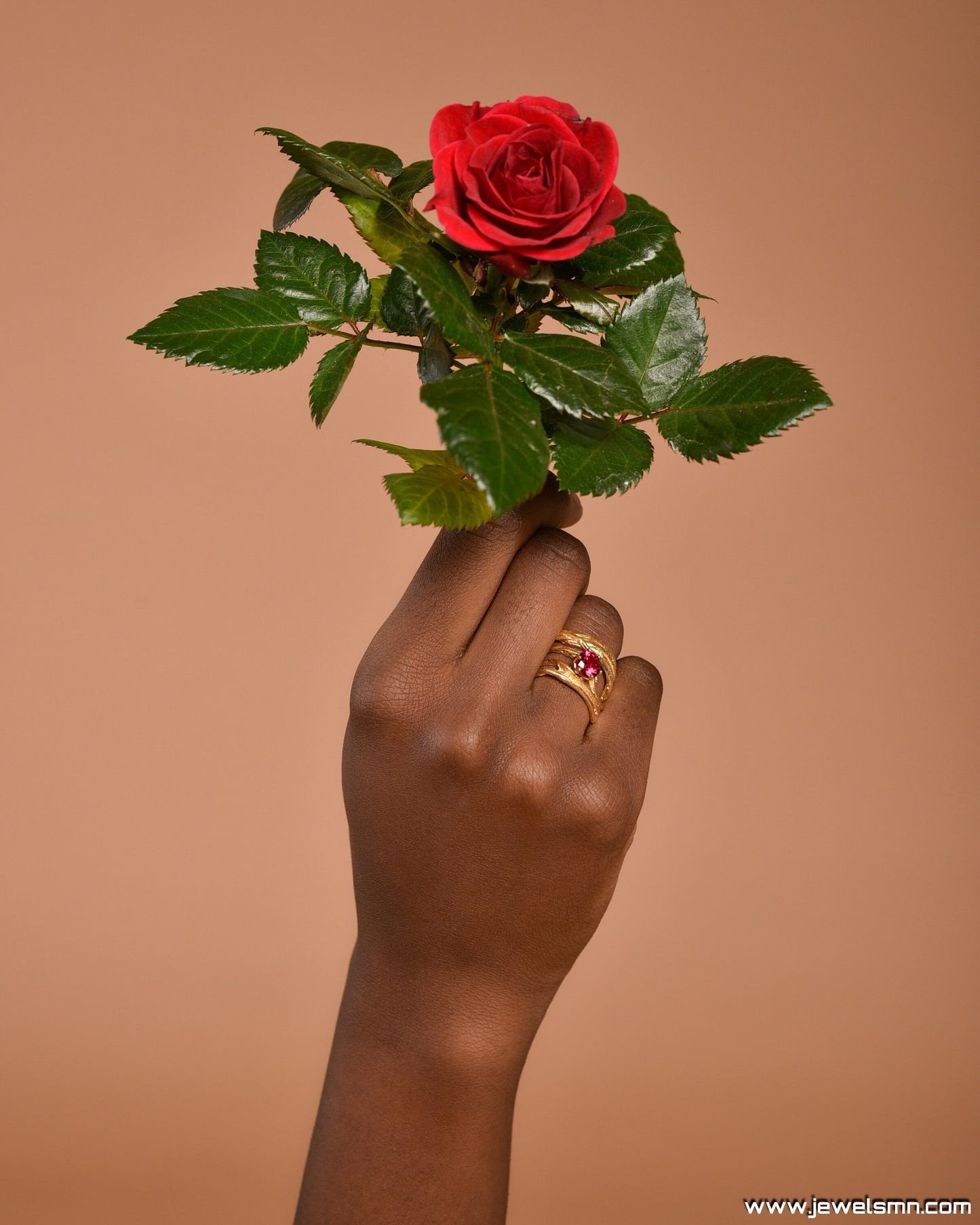 Gold Vintage statement stone ring. Pines from Pine tree 14K Goldplate on sterling silver. Botanic Nature Lab created Diamond shape ring